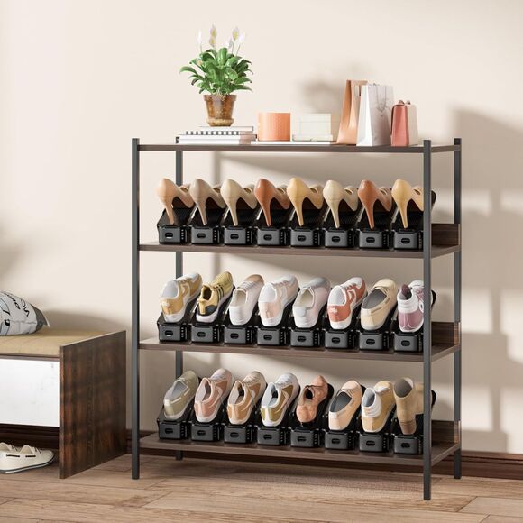 Neprock Shoe Slots‎ Organizer,Shoe Storage Black 12 Pack (4497) - Picture 7 of 7